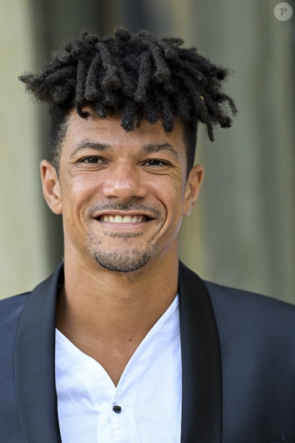 Arnaud Assoumani - Cérémonie des médaillés olympiques et paralympiques des Jeux de Tokyo au Palais de l'Elysée à Paris le 13 septembre 2021. © JB Autissier/Panoramic/Bestimage