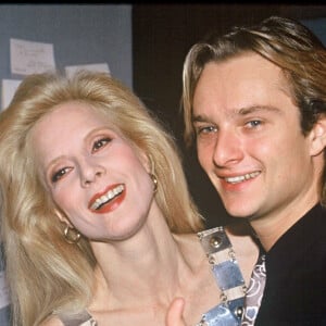 David Hallyday et Sylvie Vartan en 1991.