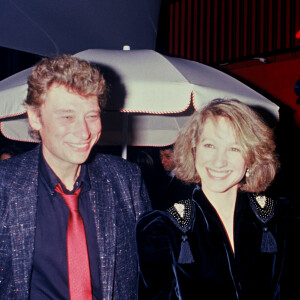 Johnny Hallyday et Nathalie Baye.