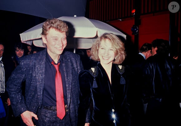 Johnny Hallyday et Nathalie Baye.