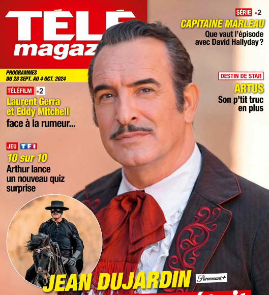 Jean Dujardin, "Télé Magazine", 17/09/2024.