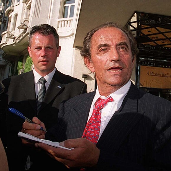 Richard Bohringer, à Cannes à l'hôtel Martinez, en 2001