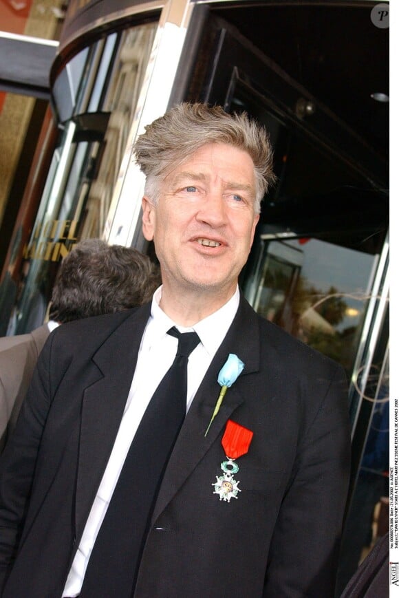 à Cannes à l'hôtel Martinez, David Lynch en 2002