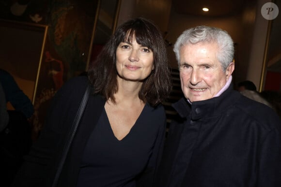 Exclusif - Claude Lelouch et sa femme Valérie Perrin lors de la soirée d'hommage au compositeur Francis Lai au Grand Rex à Paris le 5 novembre 2021. © Cédric Perrin / Bestimage