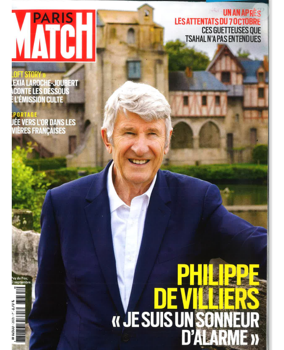 "Paris Match", Philippe de Villiers, 03/10/2024.