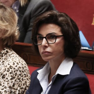 La ministre de la culture, Rachida Dati - Séance de questions au gouvernement à l'assemblée nationale, à Paris, France, le 2 octobre 2024. © Stéphane Lemouton/Bestimage 