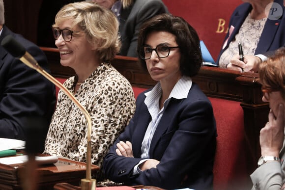 La ministre de la culture, Rachida Dati - Séance de questions au gouvernement à l'assemblée nationale, à Paris, France, le 2 octobre 2024. © Stéphane Lemouton/Bestimage 