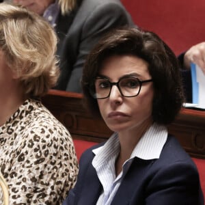 La ministre de la culture, Rachida Dati - Séance de questions au gouvernement à l'assemblée nationale, à Paris, France, le 2 octobre 2024. © Stéphane Lemouton/Bestimage 