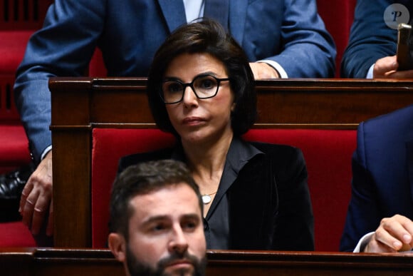 Rachida Dati - Discours de politique générale du Premier ministre, Michel Barnier à l'Assemblée nationale, le 1er octobre. 2024. © Federico Pestellini / Panoramic / Bestimage 