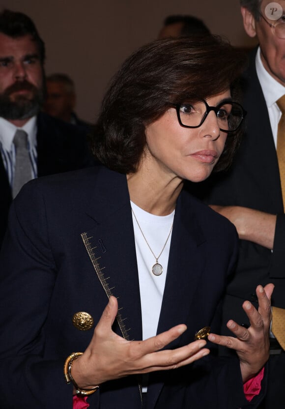 Elle a même un coach prénommé Karim !
La ministre de la Culture Rachida Dati lors de la venue de La reine Sonja de Norvège en visite au Musee d'Orsay pour l'exposition de Harriet Backer à Paris le 23 Septembre 2024© Denis Guignebourg/Bestimage 