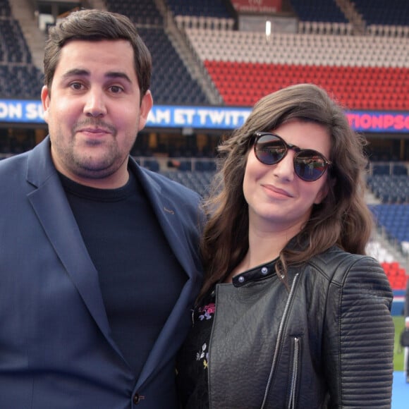 Exclusif - Artus et Sarah Nasrallah - 5ème dîner de gala de la fondation Paris Saint-Germain au parc des Princes à Paris, France, le 15 mai 2018.  © Rachid Bellak/Bestimage