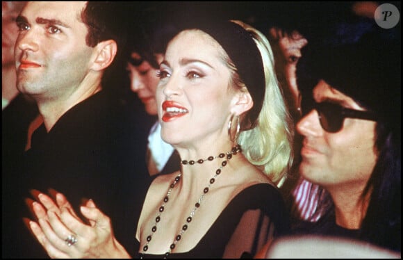 Madonna et son frère Christopher Ciccone à Paris.