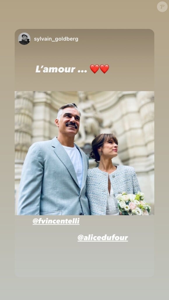 François Vincentelli et Alice Dufour se sont mariés le jeudi 4 juillet 2024. Instagram