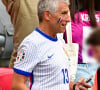 Nagui dans les tribunes de la demi-finale du Championnat d'Europe de football (Euro 2024) entre l'Espagne et la France (2-1) à Munich, Allemagne, le 9 juillet 2024. © Bestimage 