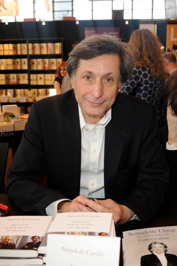 La Salon du Livre 2010 se tient à Paris jusqu'au 31 mars, et accueille de nombreux people-auteurs, dont Patrick de Carolis