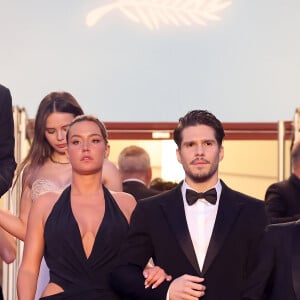 Mallory Wanecque, Adèle Exarchopoulos, François Civil - Descente des marches du film " L'amour ouf " lors du 77ème Festival International du Film de Cannes, au Palais des Festivals à Cannes. Le 23 mai 2024 © Jacovides-Moreau / Bestimage  People leaving the red carpet of the movie " Beating Hearts " during the 77th Cannes International Film Festival at the Palais des Festivals in Cannes, France. On may 23th 2024