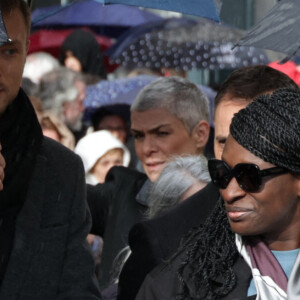 Ramatoulaye Diop - Obsèques de Michel Blanc, à Saint-Eustache, le jeudi 10 octobre 2024