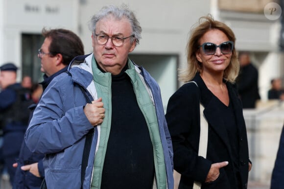 Dominique Besnehard - Obsèques de Michel Blanc en l'église Saint-Eustache à Paris, le 10 octobre 2024. © Moreau / Jacovides / Bestimage