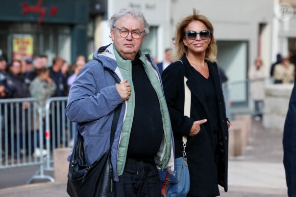 Dominique Besnehard - Obsèques de Michel Blanc en l'église Saint-Eustache à Paris, le 10 octobre 2024. © Moreau / Jacovides / Bestimage