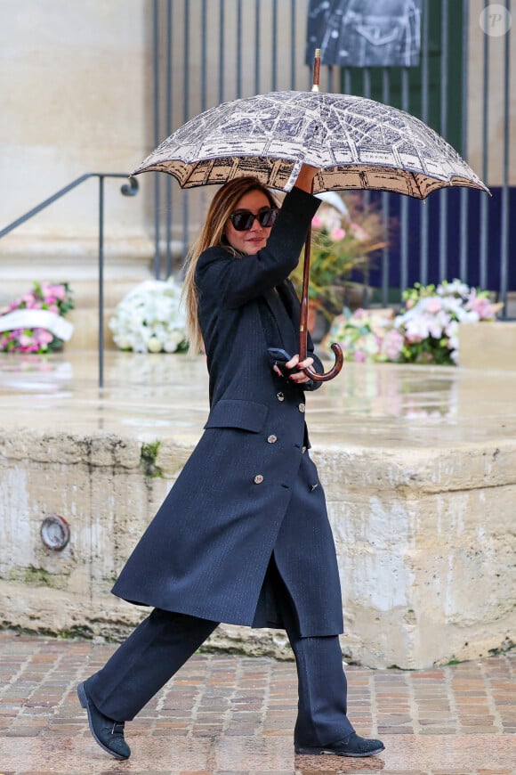 Clotilde Courau - Obsèques de Michel Blanc en l'église Saint-Eustache à Paris, le 10 octobre 2024. © Moreau / Jacovides / Bestimage