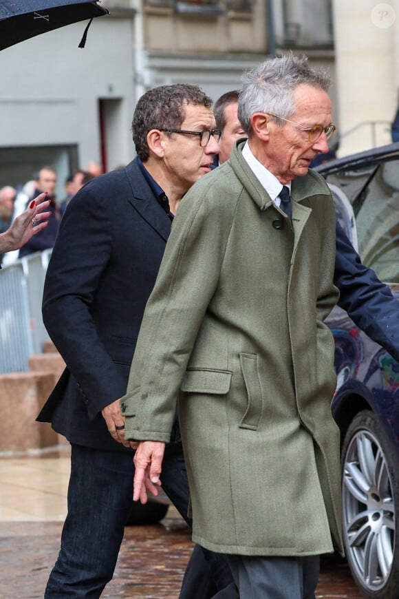 Dany Boon, Patrice Leconte - Obsèques de Michel Blanc en l'église Saint-Eustache à Paris, le 10 octobre 2024. © Moreau / Jacovides / Bestimage