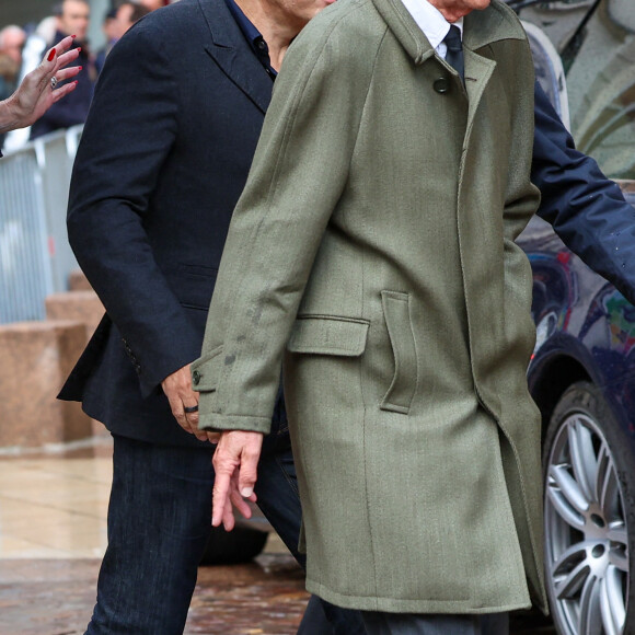 Dany Boon, Patrice Leconte - Obsèques de Michel Blanc en l'église Saint-Eustache à Paris, le 10 octobre 2024. © Moreau / Jacovides / Bestimage