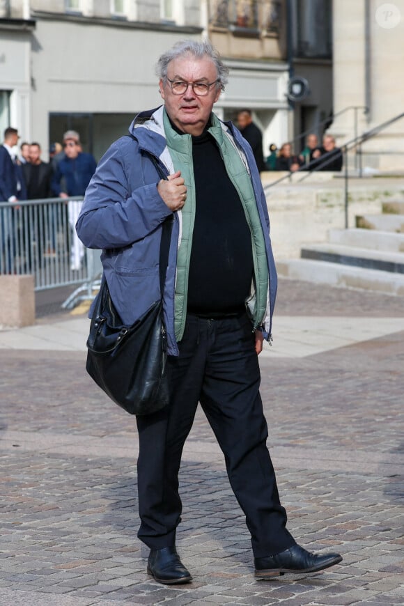 Dominique Besnehard - Obsèques de Michel Blanc en l'église Saint-Eustache à Paris, le 10 octobre 2024. © Moreau / Jacovides / Bestimage