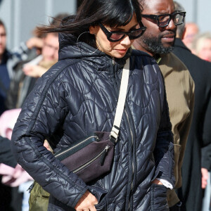 Mathilda May - Obsèques de Michel Blanc en l'église Saint-Eustache à Paris, le 10 octobre 2024. © Moreau / Jacovides / Bestimage