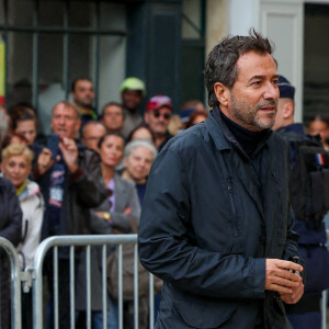 Bernard Montiel - Obsèques de Michel Blanc en l'église Saint-Eustache à Paris, le 10 octobre 2024. © Moreau / Jacovides / Bestimage