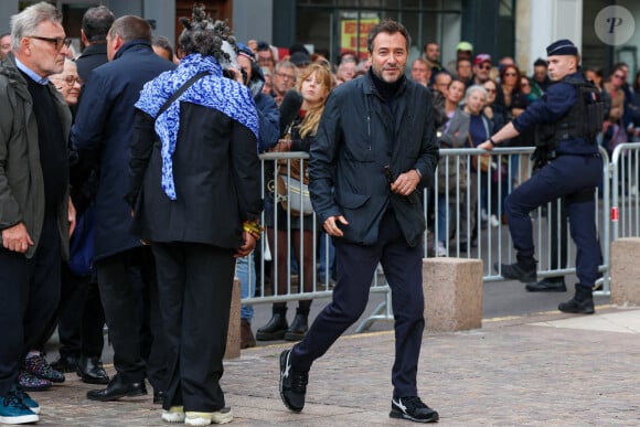 Bernard Montiel - Obsèques de Michel Blanc en l'église Saint-Eustache à Paris, le 10 octobre 2024. © Moreau / Jacovides / Bestimage