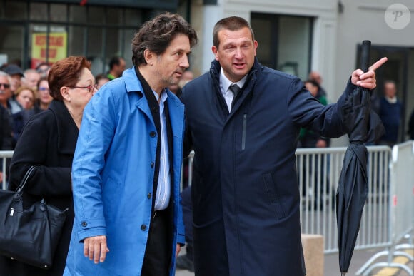 Bruno Madinier - Obsèques de Michel Blanc en l'église Saint-Eustache à Paris, le 10 octobre 2024. © Moreau / Jacovides / Bestimage