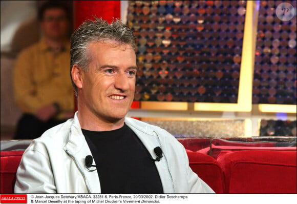 Cela fait 30 ans qu'il s'y rend, en été et à Noël...© Jean-Jacques Datchary/ABACA. Paris-France, 20/03/2002. Didier Deschamps at the taping of Michel Drucker's Vivement Dimanche.