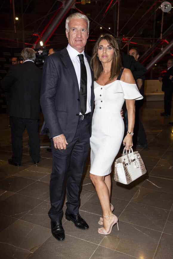 Didier Deschamps et son épouse Claude assistent à la soirée de gala des Sportel 2018 Awards qui s'est tenue au Grimaldi Forum à Monaco le 23 octobre 2018. Photo par Marco Piovanotto/ABACAPRESS.COM