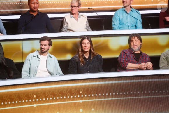 Exclusif - Marc-Antoine Lebret, Camille Cerf, Guy Lecluyse - Enregistrement de l'émission "100% Logique", présentée par C.Féraud et diffusée le 12 octobre sur France 2 © Christophe Clovis / Bestimage 