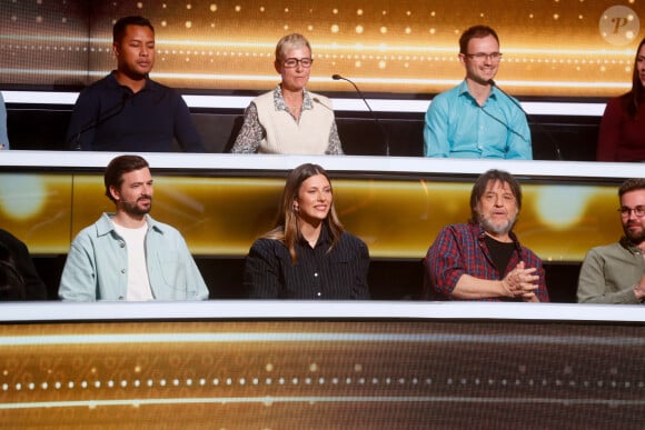 Exclusif - Marc-Antoine Lebret, Camille Cerf, Guy Lecluyse - Enregistrement de l'émission "100% Logique", présentée par C.Féraud et diffusée le 12 octobre sur France 2 © Christophe Clovis / Bestimage 