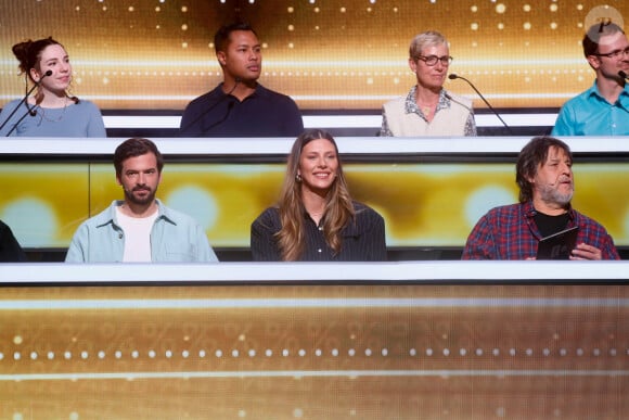 Exclusif - Marc-Antoine Lebret, Camille Cerf, Guy Lecluyse - Enregistrement de l'émission "100% Logique", présentée par C.Féraud et diffusée le 12 octobre sur France 2 © Christophe Clovis / Bestimage 