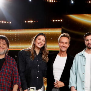 Exclusif - Guy Lecluyse, Camille Cerf, Cyril Féraud, Marc-Antoine Lebret - Enregistrement de l'émission "100% Logique", présentée par C.Féraud et diffusée le 12 octobre sur France 2 © Christophe Clovis / Bestimage 