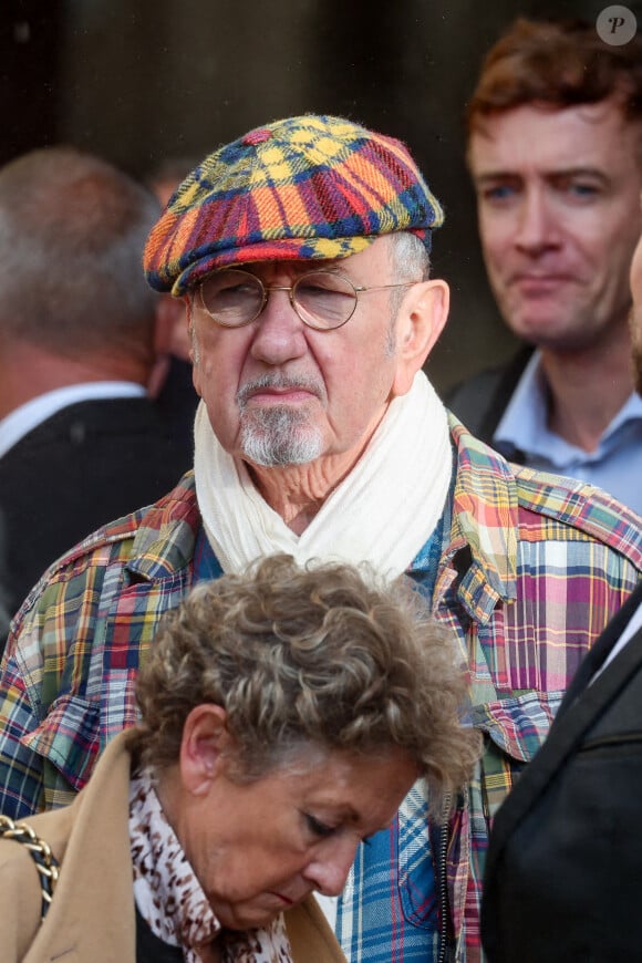 Richard Gotainer - Sortie des Obsèques de Michel Blanc en l'église Saint-Eustache à Paris, le 10 octobre 2024. © Moreau / Jacovides / Bestimage 