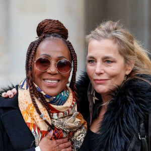 Mimi Félixine, Sophie Duez - Obsèques de Michel Blanc en l'église Saint-Eustache à Paris, le 10 octobre 2024. © Moreau / Jacovides / Bestimage 