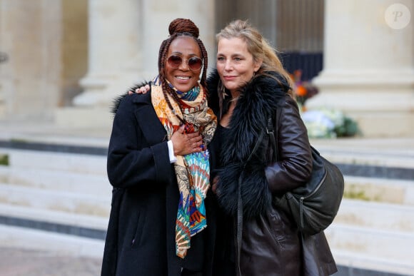 Mimi Félixine, Sophie Duez - Obsèques de Michel Blanc en l'église Saint-Eustache à Paris, le 10 octobre 2024. © Moreau / Jacovides / Bestimage 