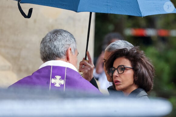 Rachida Dati, ministre de la Culture - Obsèques de Michel Blanc en l'église Saint-Eustache à Paris, le 10 octobre 2024. © Moreau / Jacovides / Bestimage 