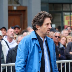 Bruno Madinier - Obsèques de Michel Blanc en l'église Saint-Eustache à Paris, le 10 octobre 2024. © Moreau / Jacovides / Bestimage 