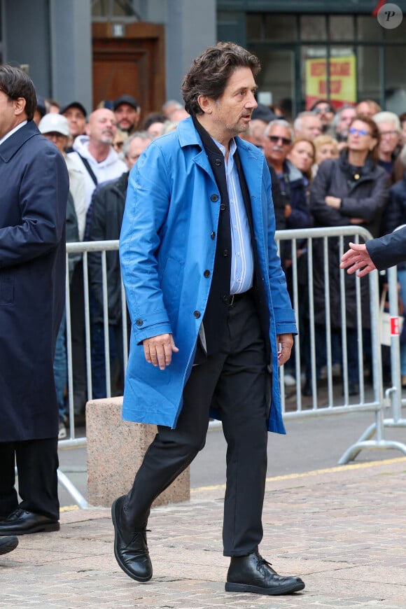 Bruno Madinier - Obsèques de Michel Blanc en l'église Saint-Eustache à Paris, le 10 octobre 2024. © Moreau / Jacovides / Bestimage 