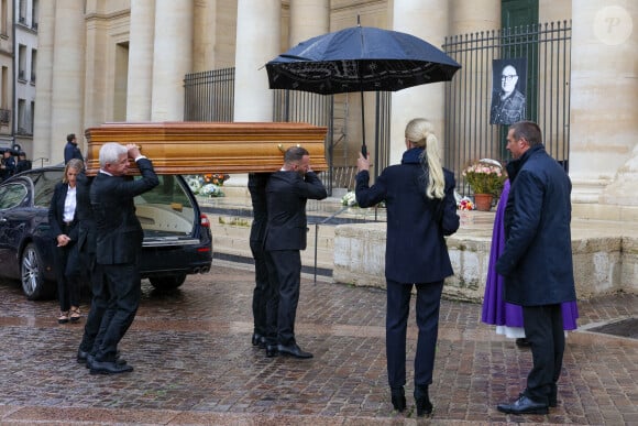 Obsèques de Michel Blanc en l'église Saint-Eustache à Paris, le 10 octobre 2024. © Moreau / Jacovides / Bestimage 