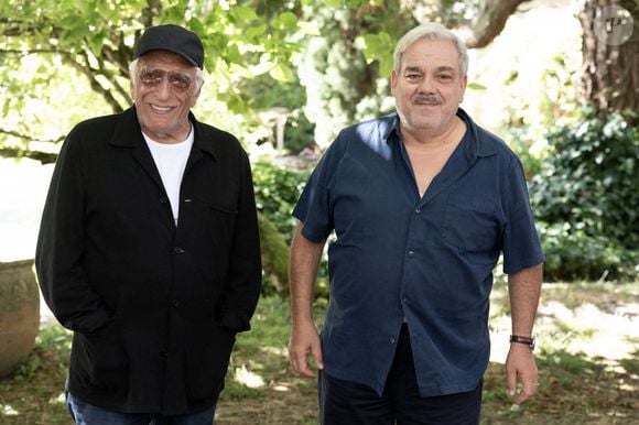 Gérard Darmon et Didier Bourdon assistent au photocall A l'ancienne lors du 17e Festival du film francophone d'Angoulême le 28 août 2024 à Angoulême, France. Photo par David NIVIERE/ABACAPRESS.COM