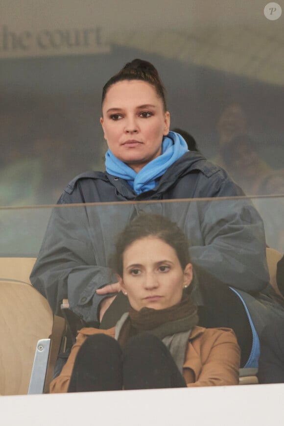 Anne Sila dans les tribunes des Internationaux de France de tennis de Roland Garros 2024 à Paris, France, le 31 mai 2024. © Jacovides-Moreau/bestimage