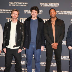 L'avant-première a eu lieu à Paris le dimanche 13 octobre 2024
Philippe Lacheau, Adrien Antoine, Baptiste Marc, Julien Fébreau - Avant-première du film "Transformers : Le Commencement" au cinéma Pathé Palace à Paris le 13 octobre 2024. © Coadic Guirec/Bestimage