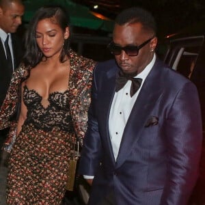 P. Diddy, de son vrai prénom Sean Combs et sa compagne Cassie Ventura - Les célébrités arrivent au mariage de leur ami G. Oseary à Rio de Janeiro au Brésil, le 24 octobre 2017 