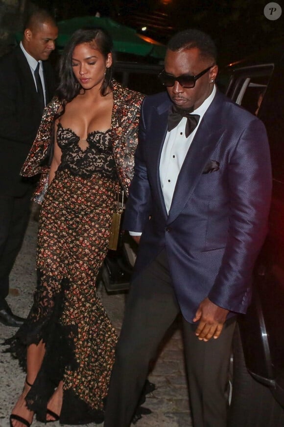 P. Diddy, de son vrai prénom Sean Combs et sa compagne Cassie Ventura - Les célébrités arrivent au mariage de leur ami G. Oseary à Rio de Janeiro au Brésil, le 24 octobre 2017 