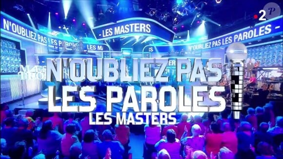 Chaque soir, France 2 diffuse actuellement le tournoi des Masters de "N'oubliez pas les paroles"
Logo du tournoi des Masters de "N'oubliez pas les paroles"